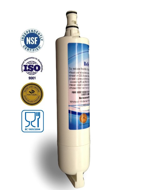 Whirlpool 4396508 Compatible Refrigerator Water Filter. Also Replacement for Kenmore 46 9010, Kitchenaid 4396509. Bundled with New Report - "7 Benefits of Filtered Water"