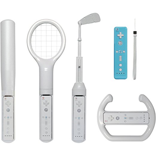 CTA Digital Wii Grand Slam Sports Pack (White) Sports Pack 6 in 1 for Wii