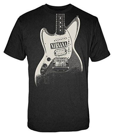 FEA Men's Nirvana Guitar Image Discharge Men's Lightweight T-Shirt