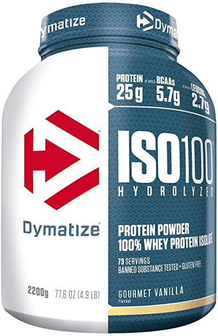 Dymatize ISO 100 Gourmet Vanilla 2,2kg - Whey Protein Hydrolysat   Isolat Powder