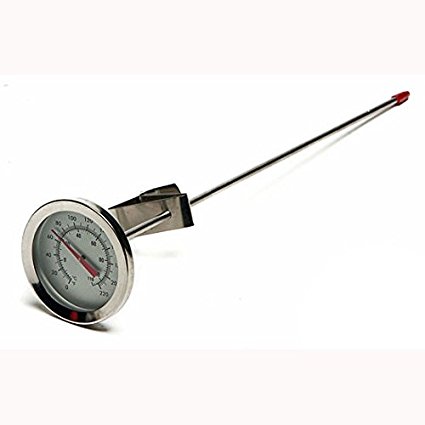 HomeBrewStuff 12" SS Dial Thermometer Homebrewing Brew Kettle Brew Pot