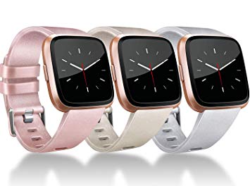 for Fitbit Versa Band, Vancle Classic Accessory Bands Replacement Wristband Straps for Fitbit Versa Smart Watch Small Large Size