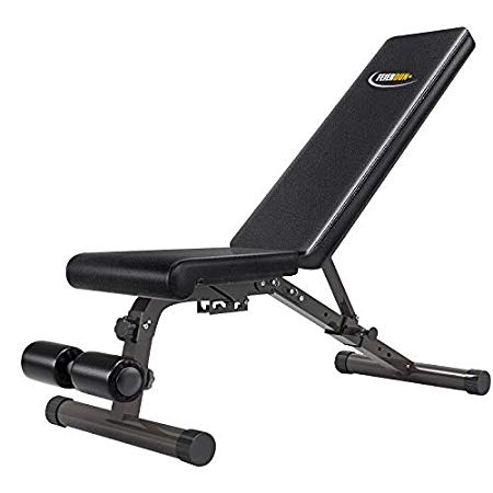 FEIERDUN Adjustable Workout Bench - Utility Weight Benches Foldable Versatility Incline/Decline Bench for Full Body Workout