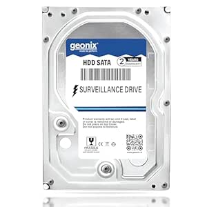 GEONIX Refurbished 500 GB SATA Hard Drive for Desktop/Surveillance–8.89 cm(3.5 Inch), 6 Gb/s 7200 RPM High Speed Data Transfer, Heavy Duty Hard Disk with 256 MB Cache for Computer PC, 2 Years Warranty