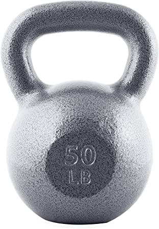 WF Athletic Supply Hammerstone Cast Iron Kettlebell - 13, 10-80 Pounds - Core Strength, Functional Fitness, and Weight Training Set - Free Weight, Equipment, Accessories