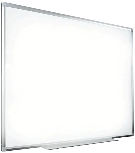 VIVO Wall Mount Hanging Dry Erase Board Magnetic Dry Wipe 44" x 32" Whiteboard with Aluminum Frame (WLM-WB44)