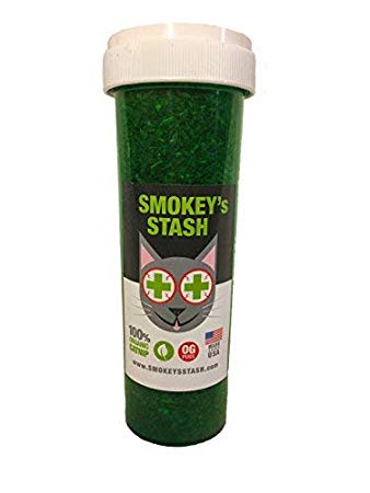 Smokey's Stash Organic Catnip OG puss | Dried Potent Weed for Cats Premium nip - Large