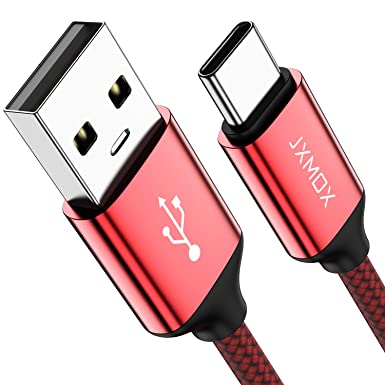 USB Type C Cable,USB C to USB A Charger(3.3ft 2Pack) Nylon Braided Fast Charging Cord Compatible Samsung Galaxy S10 S9 S8 Plus,Note 9 8,LG G6 G7 V30 V35,Google Pixel 2 XL,Nexus 6P 5X,Moto Z2 Z3 (Red)