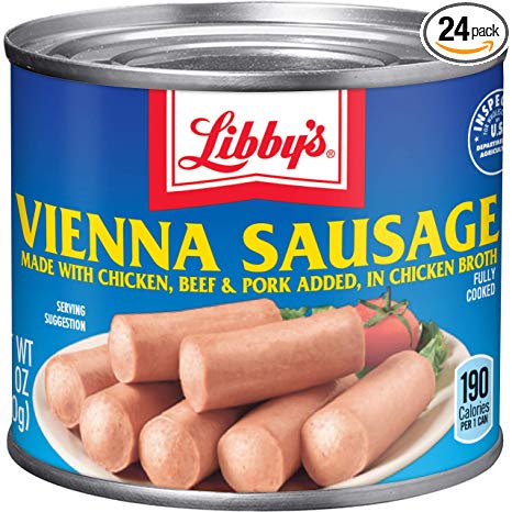 Libby's Vienna Sausage in Chicken Broth, 4.6 Ounce, Pack of 24