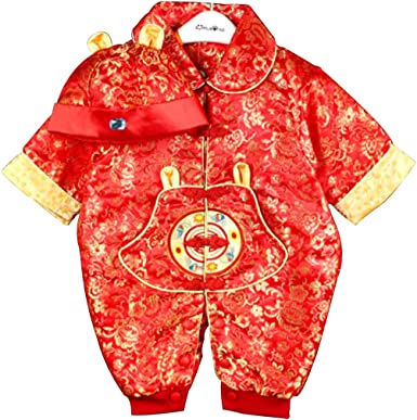 CRB Fashion Baby Newborn Boy Girls Chinese Years Asian Shirt Outfit …