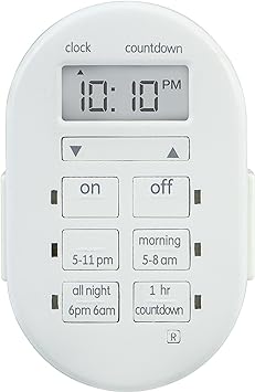 GE 13479 Digital Timer with Indoor Plug in, Single Polarized