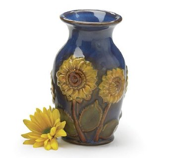 Beautiful Porcelain 6H Sunflower Vase Beautiful Floral Vase