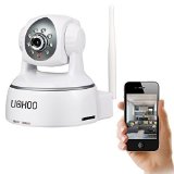 IP Camera Uokoo 720P WiFi Security Camera Internet Surveillance Camera Built-in Microphone PanTilt with 2-Way AudioBaby Video Monitor Nanny Cam Night Vision Wireless IP Webcam White-720P