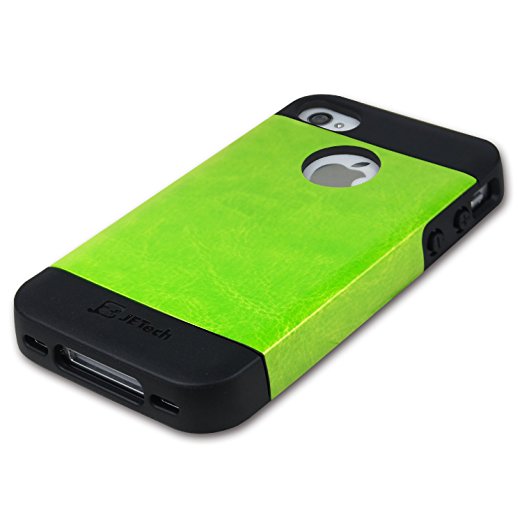 iPhone 4s Case, JETech Super Fit TPU Case Logo Cut-Out for Apple iPhone 4 / 4s (Green) - 0441