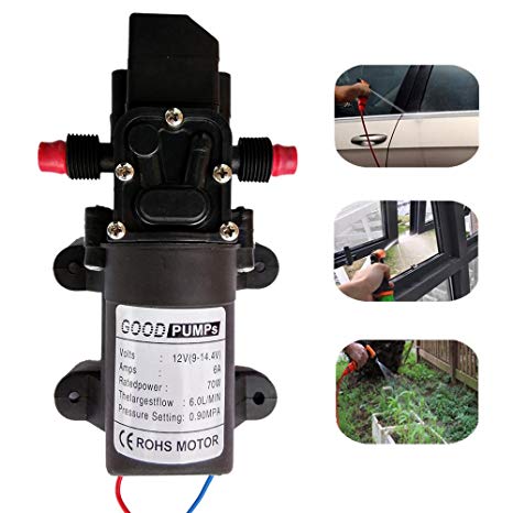 Zology High Pressure Self Priming Diaphragm Water Pump for Car Washing Boat Cleaning and Garden Watering