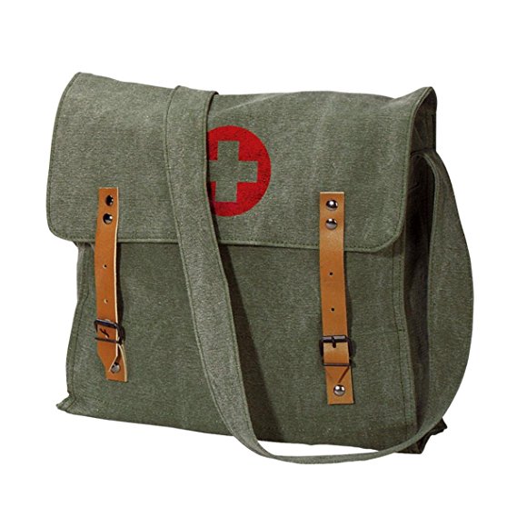 Rothco Vintage Canvas Medic Bag w/Cross