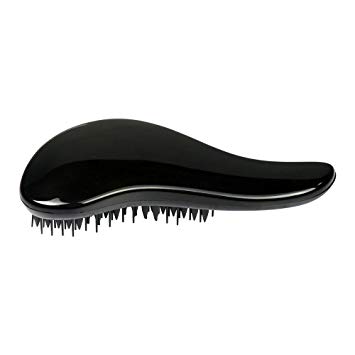 Natural Glide Thru Detangling Comb, Wet&Dry Hair Brush, Soft and Pretty Light, Professional No Pain for Women, Men, Kids, Black