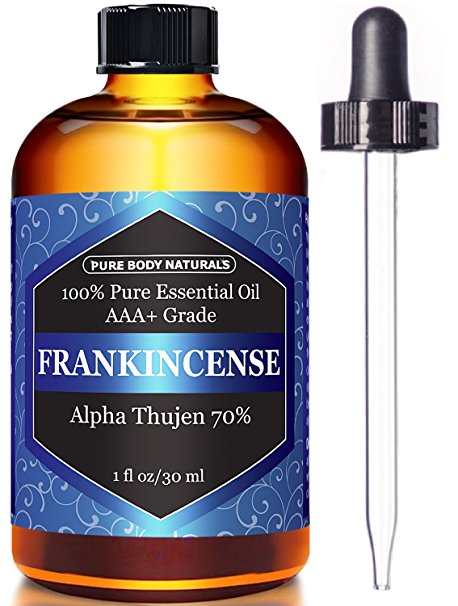 Pure Body Naturals 100% Pure Frankincense Essential Oil, 1 Fl. Oz.