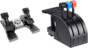 Logitech Pro Flight Rudder Pedals & Flight Throttle Quadrant