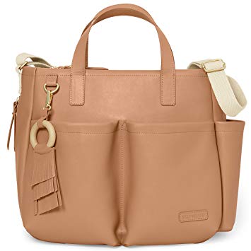 Skip Hop Greenwich Simply Chic Diaper Tote, Caramel