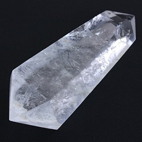 Crystal Allies Gallery: 6 Facet Double Terminated Point Clear Quartz w/ Authentic Crystal Allies Stone Card