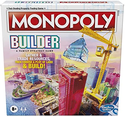 Monopoly Builder Board Game, Strategy Game, Family Game, Games for Children, Fun Game to Play, Family Board Games