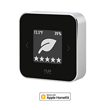Elgato 10EAM9901 Eve Room (New Generation) -Indoor Air Quality Monitor with Apple Homekit Technology for Tracking Voc, Temperature and Humidity