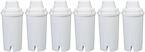 AmazonBasics Replacement Water Filters for AmazonBasics & Brita Pitchers - 6-Pack