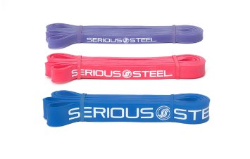 Serious Steel 41" Assisted Pull-up Band | Resistance Band Set for Crossfit, Stretching, Powerlifting, Gymnastics and Resistance Training (Single Band Sets) *Pull-up and Band Starter e-Guide INCLUDED*