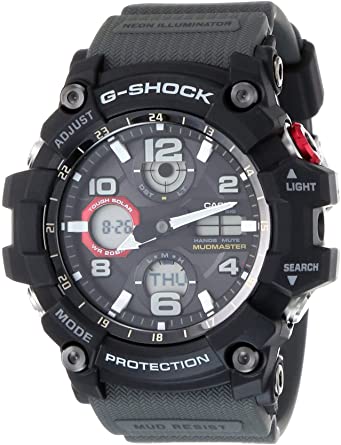 Casio G-Shock Quartz Black Dial Mens Watch GSG100-1A8