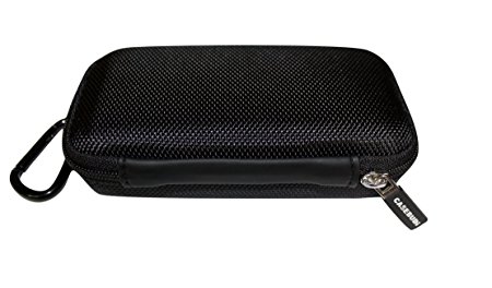 CASEBUDi Travel Case for AirPods and Cable | Also Compatible with iPad Charger and Cable | Tough, Sturdy, Stylish, Ballistic Nylon, Impact Protection | Black