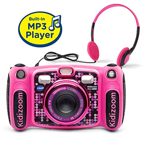 VTech Kidizoom DUO 5.0 Deluxe Digital Selfie Camera with MP3 Player and Headphones - Pink - Online Exclusive