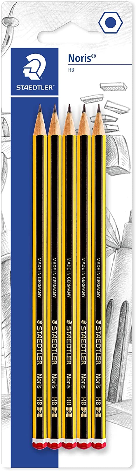 Staedtler Noris 120-2 Bk5D Pencil HB (Blister Pack of 5)