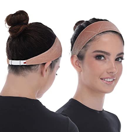 Wig Grip Band - Adjustable To Custom Fit Your Head - Ultimate Comfort - Non Slip Breathable Lightweight Velvet Material For All Day Wear! Keep Wig Comfortably Secured In Place - By Madison (Beige)