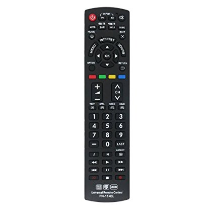 Gvirtue Universal Replacement Lost Remote Control for Almost ALL Panasonic and Smart TV N2QAYB000485 N2QAYB000100 N2QAYB000221 N2QAYB00048 PN-15 EL
