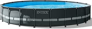 Intex: Ultra XTR Frame Pool Set - 22' x 48'' - above Ground Swimming Pool, Puncture & Rust Resistant, includes Sand Pump Filter, Ladder, Cover, Cloth