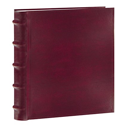 Pioneer Photo Albums 200-Pocket European Bonded Leather Photo Album for 5 by 7-Inch Prints, Burgundy