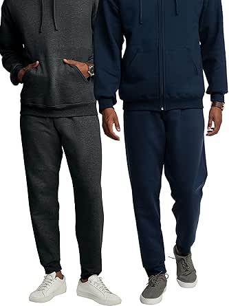 Fruit of the Loom Men's Eversoft Fleece Joggers with Pockets,