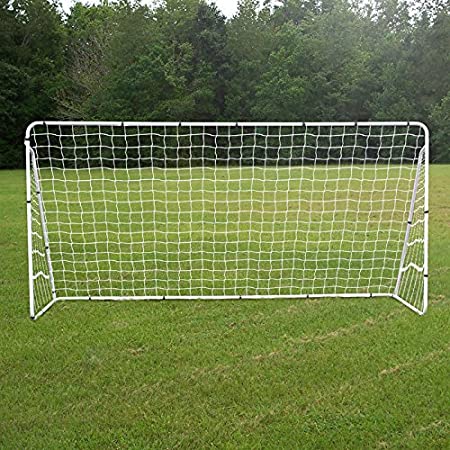 ZENY 12 X 6 FT Portable Soccer Goal,Football Goal Steel Post Netting Sports Training Net Kids Soccer Goals for Backyard,All Weather