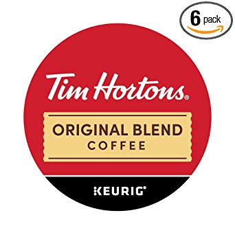 Tim Hortons Original Blend Single Serve Coffee Cups, 108-Count (6 Boxes of 18Ct K-Cups)