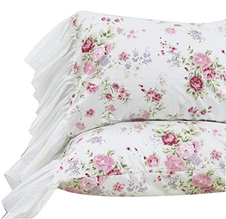 Queen's House Romantic Roses Bed Sheet Sets 4-Piece Queen Size-Style L