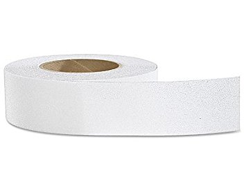 White or Clear Anti Slip Safety Grit Non Slip Tape - Highest Traction 60' Feet Many Sizes (White - 1" width x 60' long)