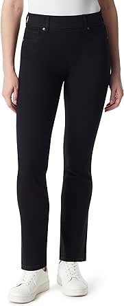 Gloria Vanderbilt Women's Shape Effect Pull on High Rise Straight Leg Jean Standard