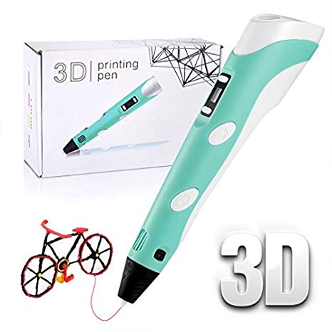 3D Pen 3D Printing Drawing Pen Set for Kids, Professional 3D Pen with LED Display, Bonus 3 Colors PLA Filament Refills 33 Feet, Speed Printing&Temperature Control Safe and Easy for Kids&Adults