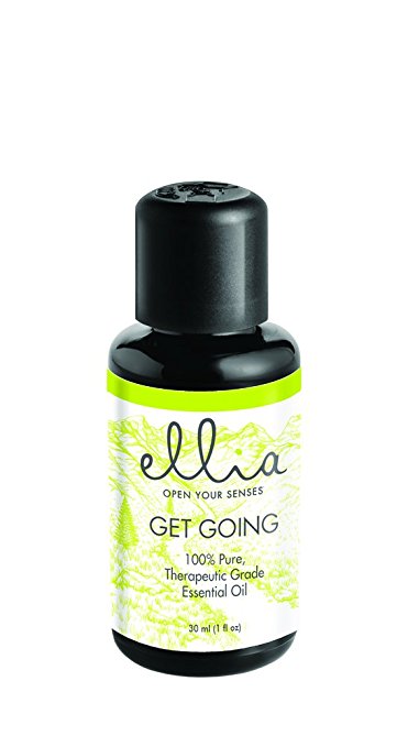 Ellia, Get Going 100% Pure Therapeutic Essential Oil Blend of Lemon, Orange and Peppermint, 1 Fl Oz