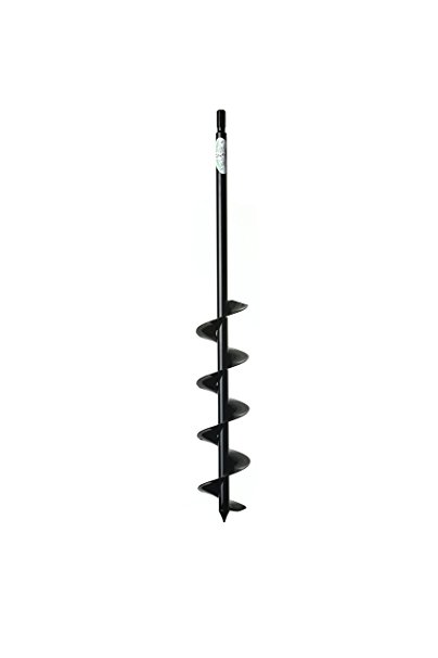 Power Planter 3"x24" Extended Length Bulb & Bedding Plant Auger w/ 3/8" Hex Drive