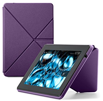 Amazon Kindle Fire HD Standing Polyurethane Origami Case (will only fit 3rd generation), Purple