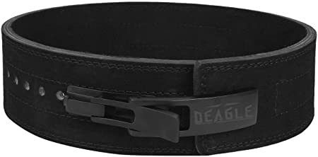 Deagle Genuine Soft Suede Leather Weightlifting Lever Lock Unisex Belt for Men,Women & Youth Heavy Lifting 13MM Thick Leather Squats Gym Back Support Squat Deadlift for Powerlifting.