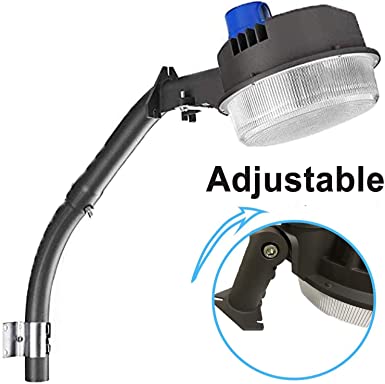 120W LED Barn Lights - [Update] Angle Adjustable with Mounting Arm 18000lm Dusk to Dawn LED Yard Lights with Photocell Area Lighting 5000K Daylight