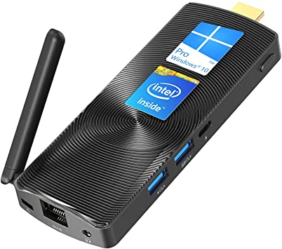 MeLE Fanless Mini PC Stick, Celeron J4125 8GB DDR4 128GB ROM Computer Stick with Windows 10 Pro, Micro PC Runs at 2.0GHz (Up to 2.7 GHz), Dual WiFi, Gigabit Ethernet, BT4.2 (PCG02 GLE)